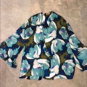 Show me Your Mumu Blue tulip kimono